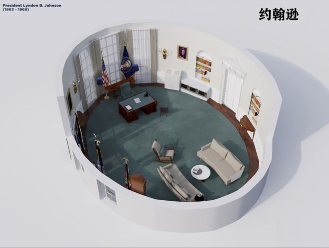 “椭圆形办公室”演变史！凯发·k8国际美国白宫(图37)
