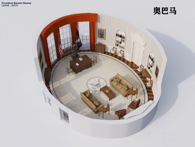 “椭圆形办公室”演变史！凯发·k8国际美国白宫(图42)
