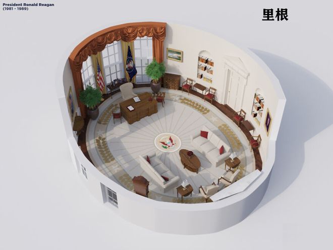 “椭圆形办公室”演变史！凯发·k8国际美国白宫(图46)