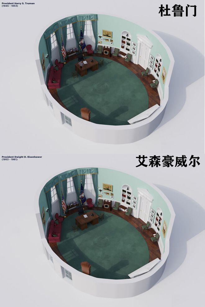 “椭圆形办公室”演变史！凯发·k8国际美国白宫(图44)