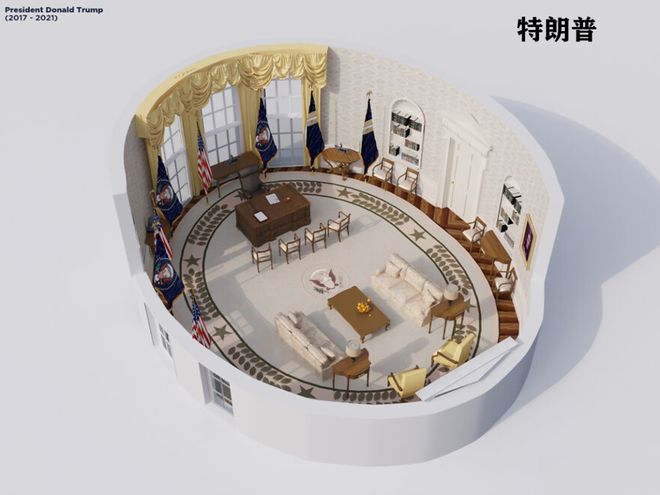“椭圆形办公室”演变史！凯发·k8国际美国白宫(图43)
