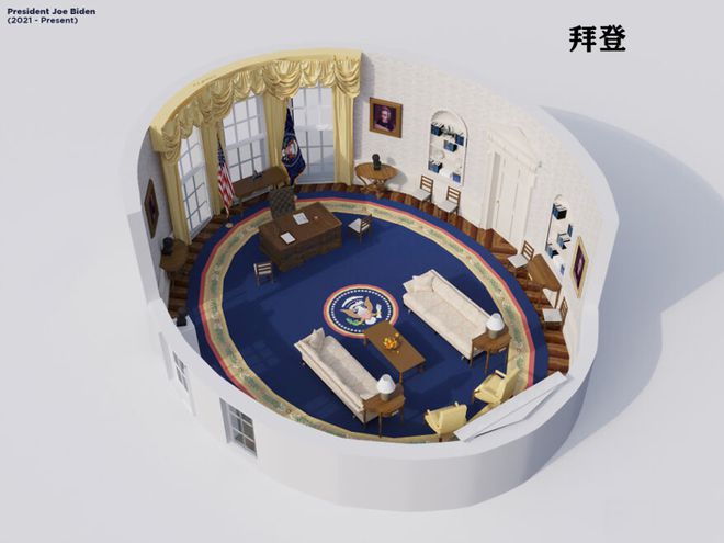 “椭圆形办公室”演变史！凯发·k8国际美国白宫(图48)